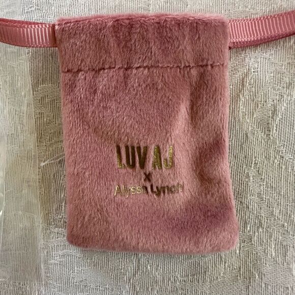 Luv AJ CZ Tennis Style Necklace Silver Toned Metal Sparkly Understated - Picture 7 of 9